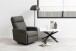 Drehsessel >Mikkeli< in Grau, Polyester, Stahl - 67x99x93,5cm (BxHxT)