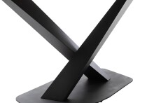 Baumkantentisch >GRAVINA< in naturfarben/ schwarz - 160x74x90 (BxHxT)