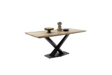 Baumkantentisch >GRAVINA< in naturfarben/ schwarz -...