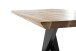 Baumkantentisch >GRAVINA< in naturfarben/ schwarz - 180x74x90 (BxHxT)