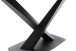 Baumkantentisch >GRAVINA< in naturfarben/ schwarz - 180x74x90 (BxHxT)