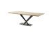 Baumkantentisch >GRAVINA< in naturfarben/ schwarz - 180x74x90 (BxHxT)
