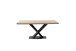 Baumkantentisch >GRAVINA< in naturfarben/ schwarz - 180x74x90 (BxHxT)