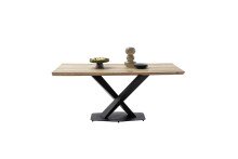 Baumkantentisch >GRAVINA< in naturfarben/ schwarz -...