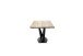 Baumkantentisch >GRAVINA< in naturfarben/ schwarz - 200x74x100 (BxHxT)