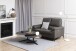 2-Sitzer >Rana< in Grau, Polyesterm, Stahl - 158x103x99cm (BxHxT)