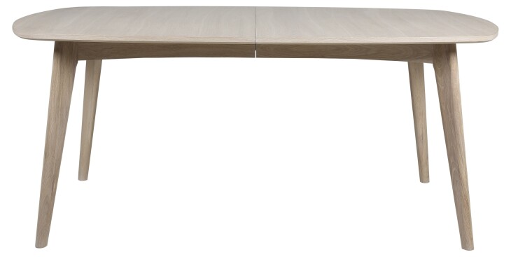 Esstisch >Marte< in Eiche weiss pigmentiert, MDF - 180x76x102cm (BxHxT)
