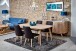 Esstisch >Marte< in Eiche weiss pigmentiert, MDF - 180x76x102cm (BxHxT)