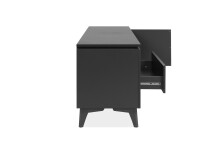 Wohnzimmer-Set >Bertrix< in Schiefer dunkel / anthrazit - 177x51,5x40cm (BxHxT)