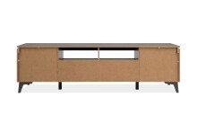 Wohnzimmer-Set >Bertrix< in Schiefer dunkel / anthrazit - 177x51,5x40cm (BxHxT)