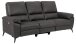 3-Sitzer >Rana< in Grau, Polyester, Stahl - 215x103x99cm (BxHxT)