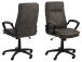 Schreibtischstuhl >Brad< in Grau, Polyester - 67x115x69,5cm (BxHxT)