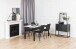 Anrichte >Newton< in schwarz, Stahl - 82x80x40cm (BxHxT)
