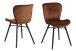 Esszimmerstuhl >Batilda -A1< (2er-Set) in Kupfer, schwaz - 47x82,5x53 (BxHxT)