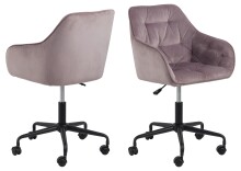Schreibtischstuhl >Brooke< in dusty rose -...