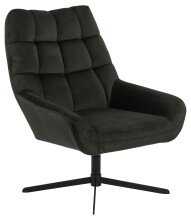 Loungesessel >Paris< in dunkelgrün, Polyester,...