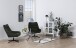 Loungesessel >Paris< in dunkelgrün, Polyester, Stahl - 73x88x82cm (BxHxT)