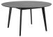 Esstisch >Roxby< in schwarz, MDF, Rubberwood - 76x140cm (HxD)