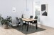 Polsterstuhl >Demina< (4er-Set) in Grau, Polyester, Stahl - 43,5x92x53cm (BxHxT)