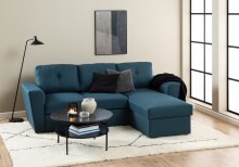 Couchtisch >Goldington< in schwarz, MDF, Stahl - 45x80cm (HxD)
