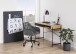 Schreibtisch >Angus< in Wildeiche, MDF, Stahl - 110x75x50cm (BxHxT)