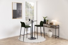 Konsolentisch >Seaford< in Wildeiche, MDF, Stahl - 120x79x35cm (BxHxT)