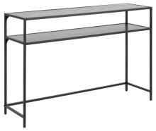 Konsolentisch >Seaford< in schwarz, MDF, Stahl -...