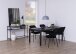 Konsolentisch >Seaford< in schwarz, MDF, Stahl - 120x79x35cm (BxHxT)