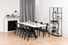 Esstisch >Heaven< in weiss, Glas-Keramik, Stahl - 200x75,5x100cm (BxHxT)