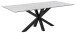 Esstisch >Heaven< in weiss, Glas-Keramik, Stahl - 200x75,5x100cm (BxHxT)