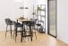 Regal >Seaford< in schwarz, MDF, Stahl - 114x185x35cm (BxHxT)