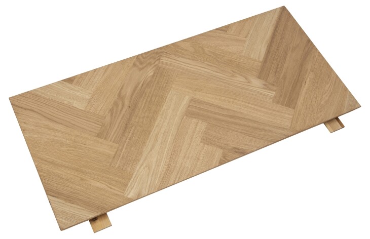 Ansteckplatte >Brighton< (2er-Set) in Eiche - 45x2,5x95cm (BxHxT)