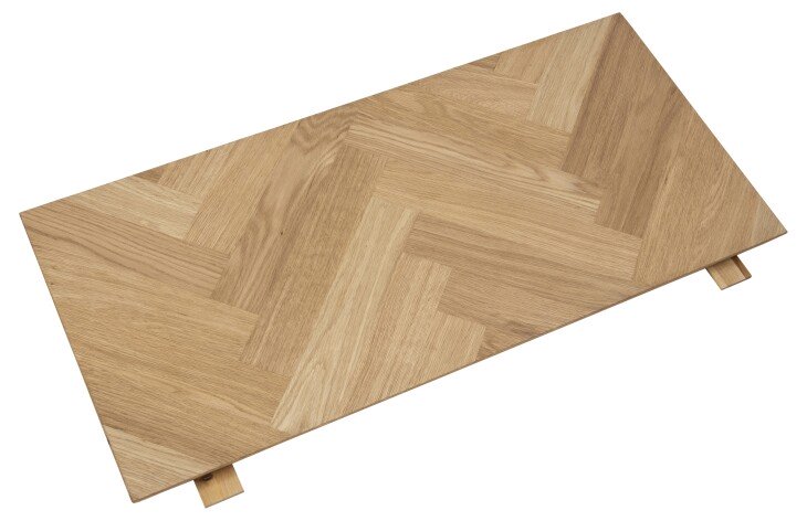 Ansteckplatte >Brighton< (2er-Set) in Eiche - 45x2,5x95cm (BxHxT)