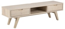 TV-Board >A-Line< in Eiche weiss pigmentiert -...