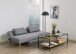 Schlafsofa >Lucca< in Grau, Polyester, Rubberwood - 180x74x86cm (BxHxT)