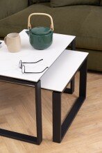 Couchtisch >Katrine< (2-teilig) in weiss -...