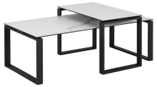 Couchtisch >Katrine< (2-teilig) in weiss -...