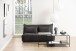 Satztisch >Seaford< (2-teilig) in Klar, Glas, Stahl - 90x50x55cm (BxHxT)