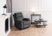 Couchtisch >Bayonne< in Grau, Glas, Stahl - 95x42x50cm (BxHxT)