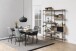 Esstisch >Angus< in schwarz, MDF, Stahl - 200x74x90cm (BxHxT)