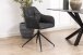 Armlehnstuhl >Brenda< in Grau, Polyester, Stahl - 58x84,5x54,5cm (BxHxT)