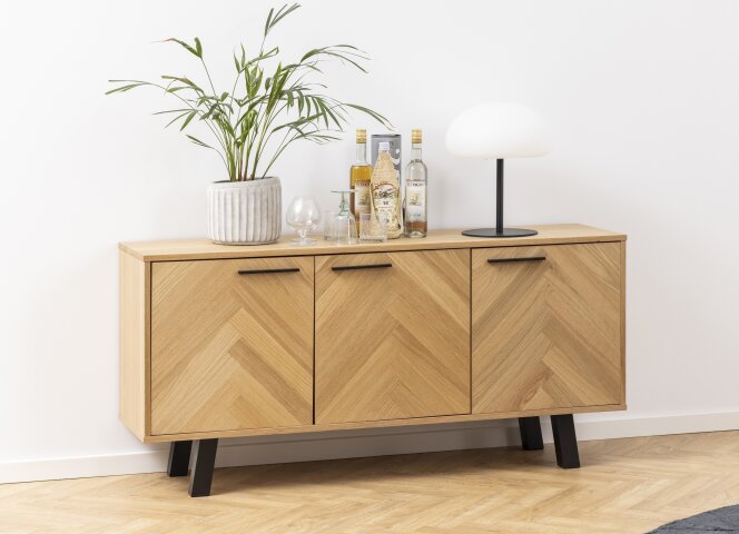 Anrichte >Brighton< in Eiche - 150x71x40cm (BxHxT)