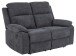 2-Sitzer >Mora< in Grau, Stoff, Stahl - 143,5x98x95cm (BxHxT)
