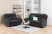 3-Sitzer >Mora< in Grau, Stoff, Stahl - 196,5x98x95cm (BxHxT)