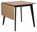 Esstisch >Roxby< in Eiche, MDF, Rubberwood - 80x76x80cm (BxHxT)