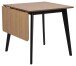 Esstisch >Roxby< in Eiche, MDF, Rubberwood - 80x76x80cm (BxHxT)