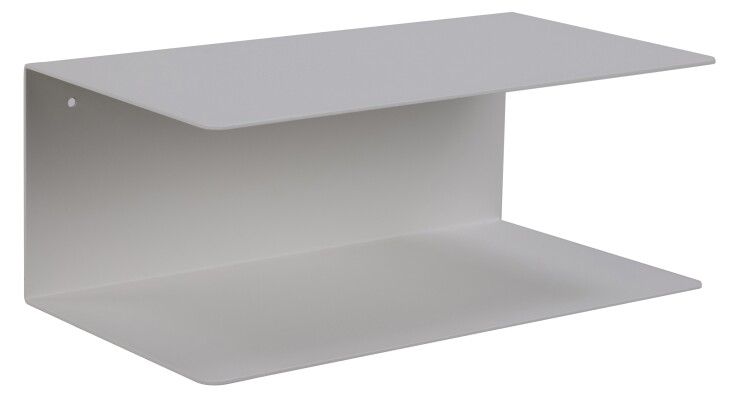 Wandregal >Joliet< (2er-Set) in weiss, Stahl - 35x14x20cm (BxHxT)