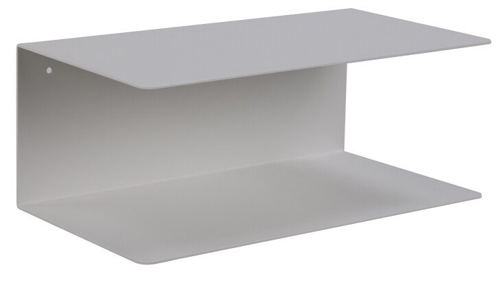 Wandregal >Joliet< (2er-Set) in weiss, Stahl - 35x14x20cm (BxHxT)