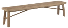 Sitzbank >Galway< in Eiche, Massivholz - 200x45x36cm (BxHxT)