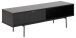 TV-Board >Angus< in schwarz, MDF, Stahl - 140x44,5x40cm (BxHxT)